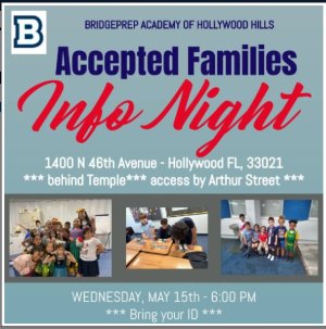 ACCEPTED FAMILIES INFO NIGHT